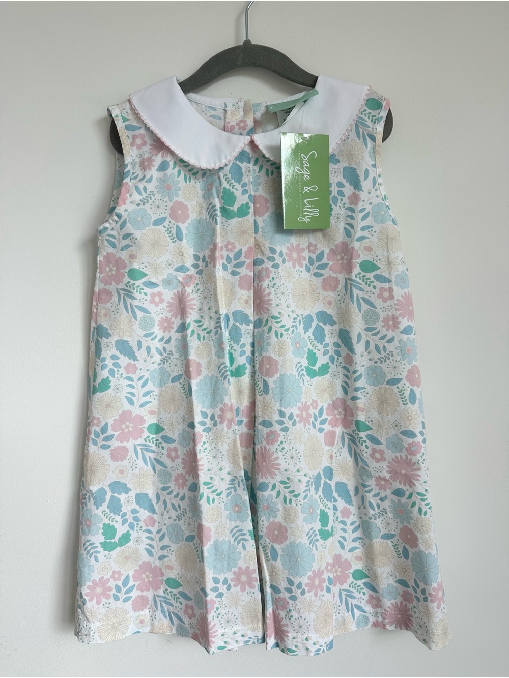 Brand New w Tags! SAGE & LILLY Floral Peter Pan Collar Dress Size 4